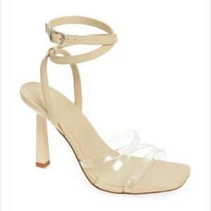 Nordstrom BP Nude Strappy Heels